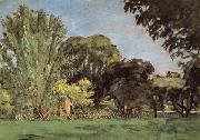 Paul Cezanne Trees in the Jas de Bouffan china oil painting reproduction